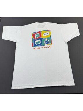 Rare Vintage 90s Cetaphil Logo Art Promo White Shirt Skin Care Product Colors